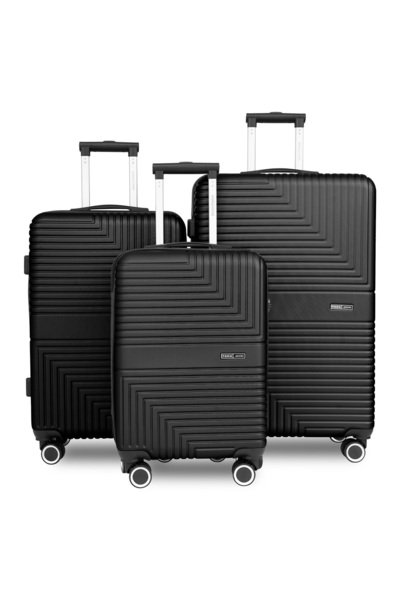 PARAJOHN Strato Lightweight ABS Hard Side 8 Spinner Wheel Luggage Set of 3 with Lock 20/24/28 inch
