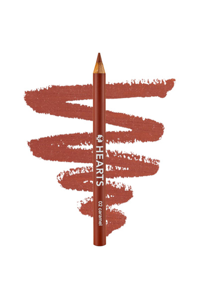 Hearts قلم تحديد الشفاه من هارتس محدد شفاه كاراميل Lip Liner Caramel 02