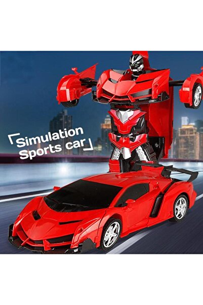 Generic Boy Transformer Car Toy, Remote Controlled Transfiguration Car Electr...