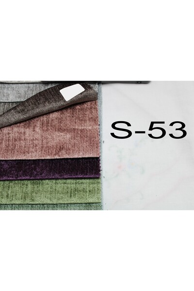 MebelPort Curtain Chenille Backdrop Curtain Double Wing with Fringe Edge (Right - Left Wing)