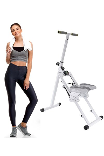 ETG Indoor Multifunctional Stair Climbing Machine, Foldable, 3-Speed Adjustable Pedal, Load-Bearing