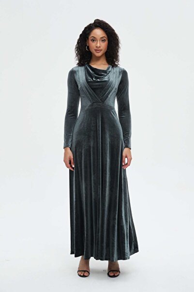Nichii Maxi Dress with 3/4 Sleeves
