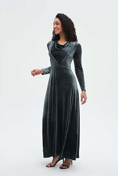 Nichii Maxi Dress with 3/4 Sleeves