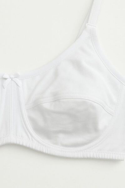 enmodaiçgiyim Sutien pentru femei din bumbac pieptănat 100% - Sutien confortabil și respirabil, fără suport