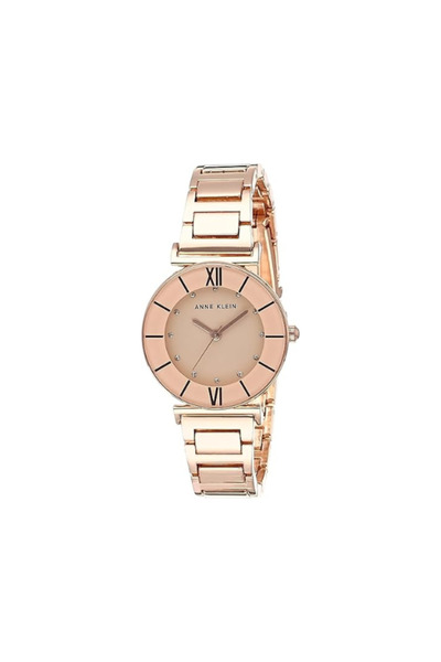 Anne Klein ساعة AK3782BHRG نسائية بسوار مزين بالجليتر