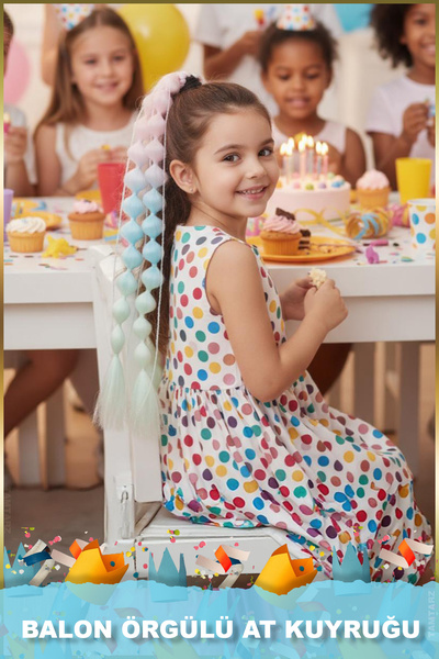 TAM TARZ Coada de cal elastică împletită cu baloane - ACM08