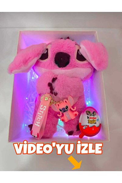 NUREYY AKSESUAR nefes alan peluş stitch uyku arkadaşı anahtarlık ve sürpriz y...