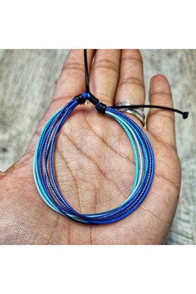 Wild Bracelets Adjustable bracelet made of several waxed cords, Beach vibes by