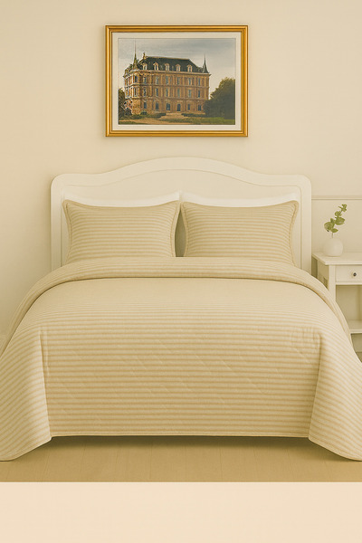 Days In Colours Σετ Καπιτονέ Κάλυμμα Κρεβατιού Oliva Διπλό 240 x 260