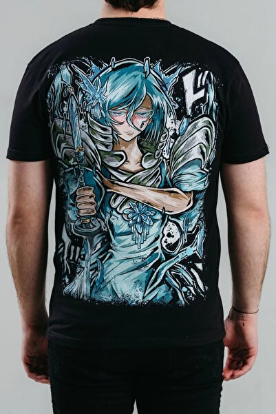 SHINOBIX Bleach Anime Rukia Bankai Oversize Printed T-Shirt