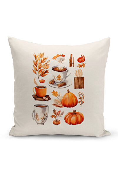 Bertille Home Seria de toamnă - Husă de pernă imprimată digital pe două fețe ...