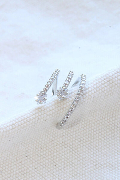 Leo'Stone Çoklu Görünüm Zirkon Taşlı Model Earcuff Kıkırdak Küpe