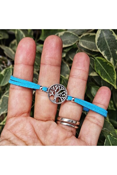 Wild Bracelets Tree of Life bracelet, suede, turquoise, handmade by