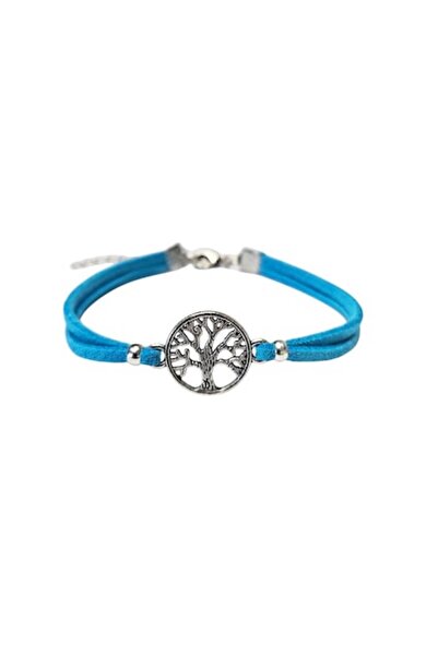 Wild Bracelets Tree of Life bracelet, suede, turquoise, handmade by