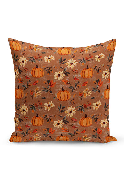 Bertille Home Φθινοπωρινή καρό σειρά με εμπριμέ κάλυμμα μαξιλαριού διπλής όψη...