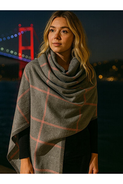 Fiore Şal dublu din caşmir modal roz