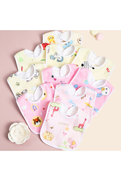 Choice7 ٤ قطع عشوائية باللونين الوردي والأصفر، ٤/٦/٨/١٠ قطع عشوائية من مرايل ...