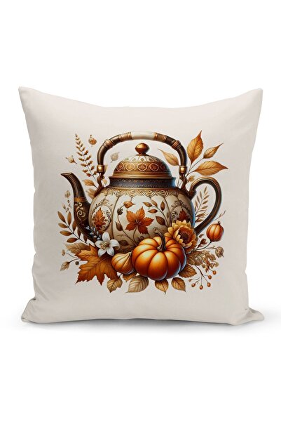 Bertille Home Φθινοπωρινή σειρά - Κάλυμμα μαξιλαριού με ριχτάρι διπλής όψης (...