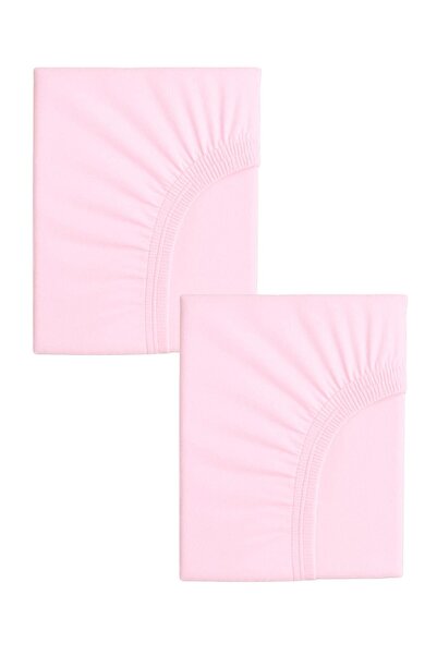 COTENCONCEPT 2 قطعة قطن ومطاط 60 × 120 × 15 سم ملاءة سرير أطفال قطن ممشط