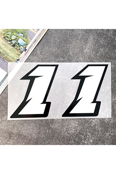 Choice ارتفاع 5 سم عرض 1 قطعتين ملصقات أرقام عربية لسباق الدراجات النارية يمك...