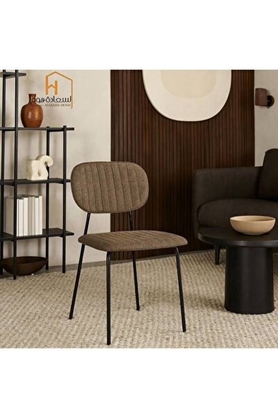 Al Saada Home Single Fabric Chair - Brown