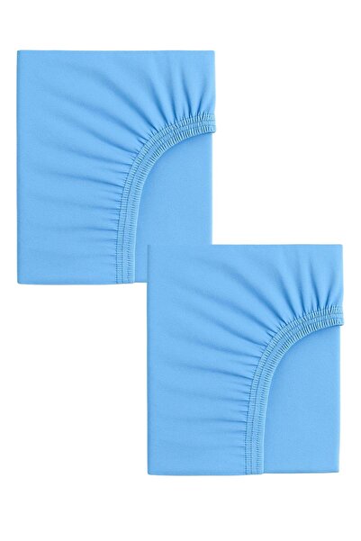 COTENCONCEPT 2 Adet Pamuklu ve Lastikli 60 x 120 x 15 cm Penye Bebek Çarşaf