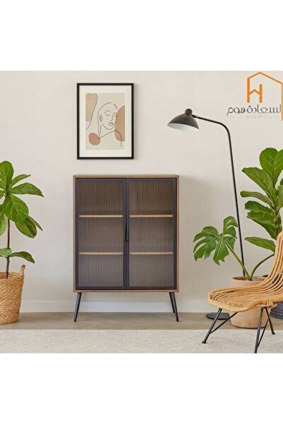 Al Saada Home Multi-Purpose Buffet Cabinet - 80 X 40 X 105 cm - Brown