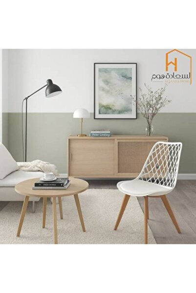 Al Saada Home كرسي بلاستيك فردي - أبيض - 60 × 50 × 70