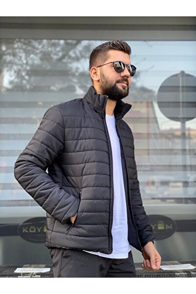 Miss Lida Ανδρικό εποχιακό λεπτό παλτό μαύρο