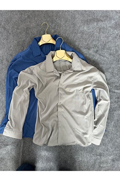 oneoff Erkek Kışlık Fitilli Ottoman Dokulu 2li Paket Oversize Gömlek