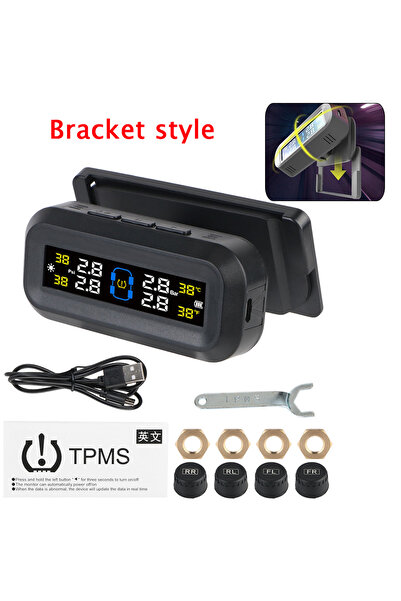 Choice Bracket style Car Tyre Pressure Monitor Tire Pressure Monitoring System Temperature Warning Fuel Sav