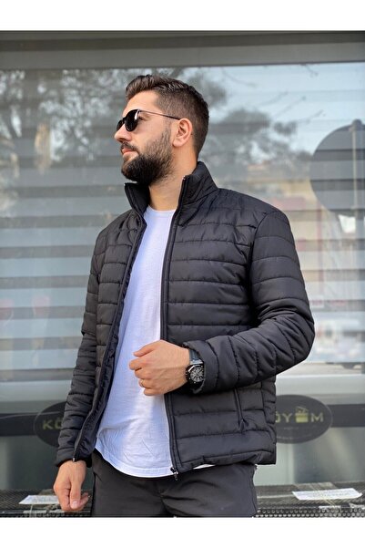 Miss Lida Ανδρικό εποχιακό λεπτό παλτό μαύρο