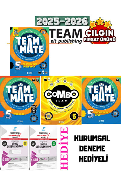 Team Elt Publishing Ahead with English 5 Practice Book + Test Book + Vocabulary + Combo +Polo Kalemlik Hediyeli