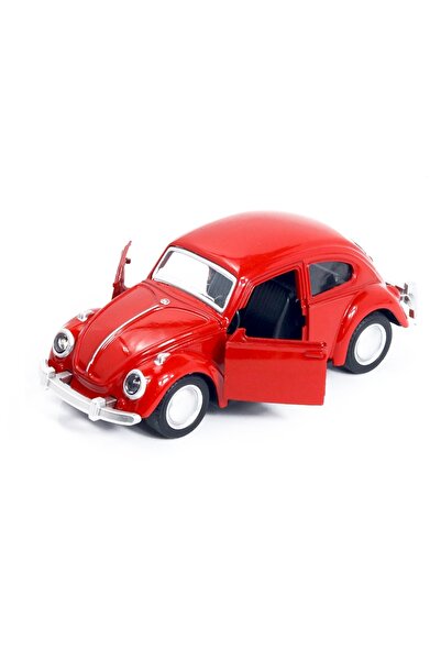 Choice نموذج سيارة عتيقة على شكل خنفساء من سبيكة معدنية حمراء، قطعة واحدة، نم...