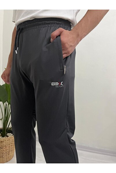 Deex Factors ASTRA Antrasit İnce Nakışlı Eşofman