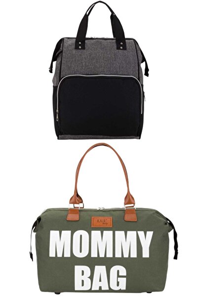 L&M LEGAS MODA Mother Baby Care Backpack and Mommy Bag Shoulder Bag Set of 2