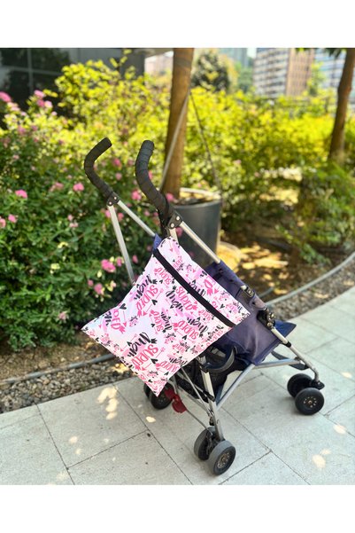 yorni Mom Su Geçirmez Çanta 43x46 cm Büyük Boy Fermuarlı Askılı Islak Mayo Kirli Bez Kıyafet Taşıma Çantası