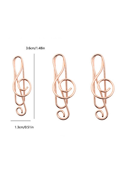 Choice 10pcs Rose gold 10pcs Cute note metal memo paper jacket, note paper cl...