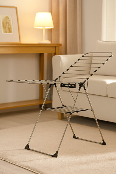 MİHRECE DELUXE FULL ALÜMİNYUM ÖMÜR BOYU PASLANMAZ KALIN BORULU ÇAMAŞIR KURUTM...