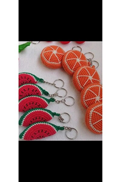 yasuhobi Yasu Hobi Karpuz Ve Portakal Figürlü Meyveli Anahtarlık ( 2'li)