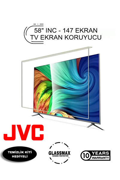 Glassmax JVC LT-58C700 Uyumlu 58" Inç 147 Ekran Tv Ekran Koruyucu
