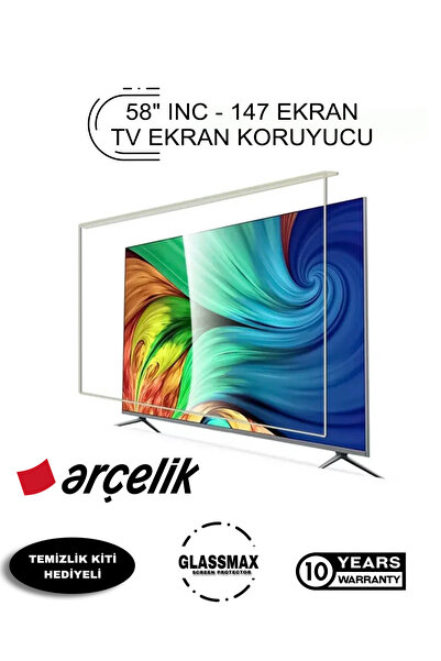 Glassmax Arçelik 65A5700F Uyumlu 65" Inç 165 Ekran Tv Ekran Koruyucu