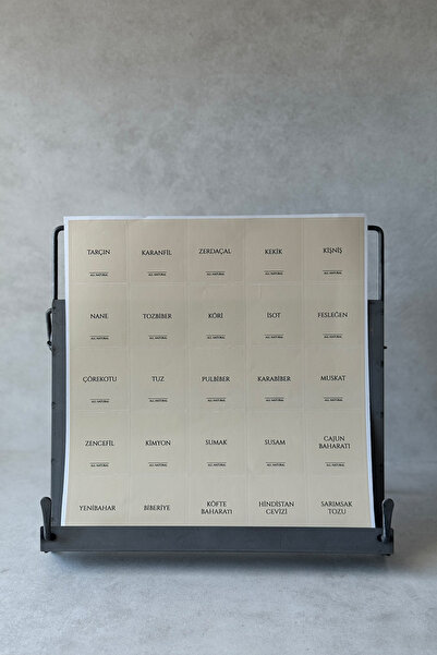 Dekorzdükkan Krem Renk 25'li Etiket (%100 suya dayanıklı)