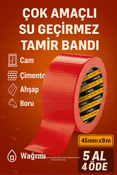 Multipurpose Waterproof Leakproof Durable Insulation RED Repair Tape 48 Mm 10 Mt 1 Pc Strong