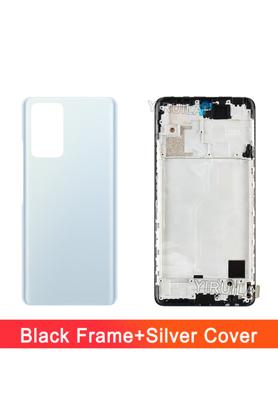 Choice إطار غطاء فضي جودة AAA لهاتف Xiaomi Redmi Note 10 Pro شاشة LCD تعمل با...