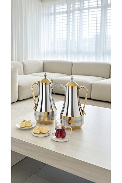 Generic طقم ترامس قهوة وشاي 1 لتر