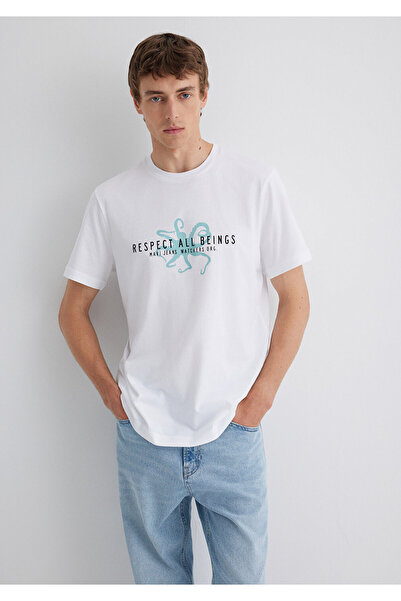 Mavi White Men's T-Shirt M0612673-620