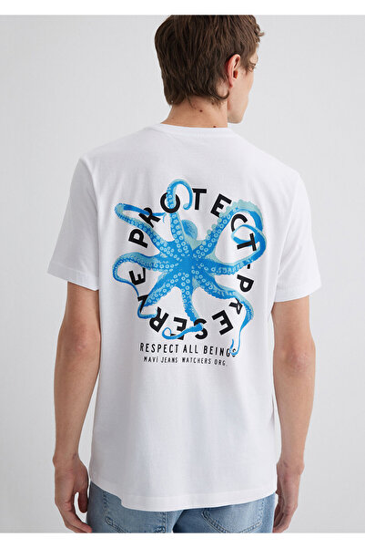 Mavi White Men's T-Shirt M0612673-620