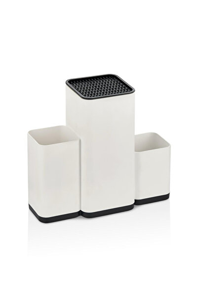 Orvila 4-in-1 Knife Holder Spoon Rest Cutting Board Stand Kitchen Countertop Upright Organizer