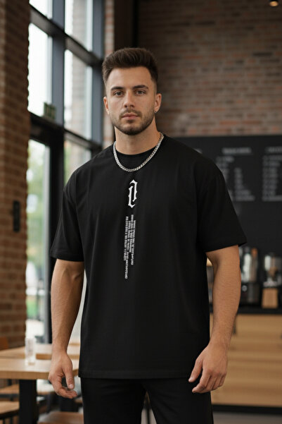 UNCİA OUTDOORS Μπλουζάκι Unisex με κάθετη στάμπα και λαιμόκοψη ποδηλάτου, νέα...